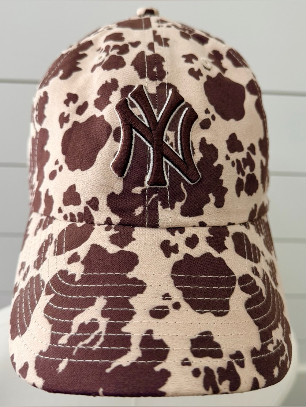 ’47 BRAND Yankees Cow Print Bessie Clean Up Hat NWT Urban Outfitters